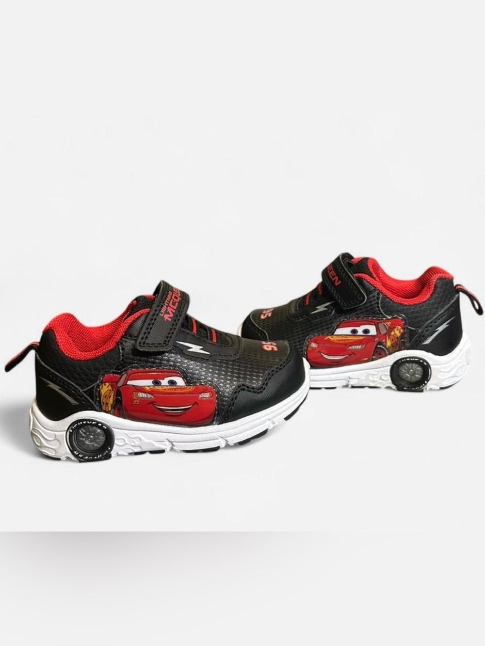 RARE Josmo Kids Disney Pixar Cars Lightning McQueen Light-Up Sneakers